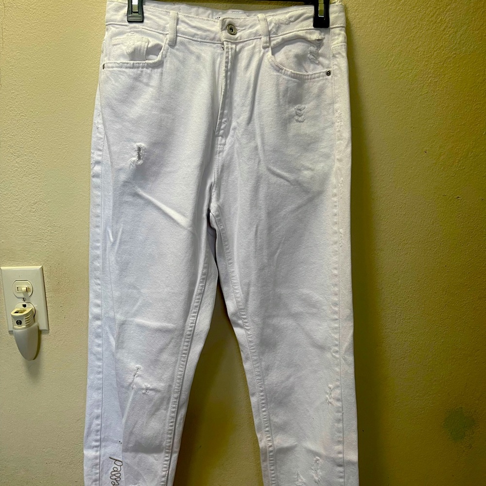 Zara White Jeans
